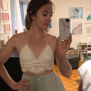 Crochet bikini top